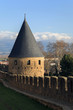 Point de vue sur la cité de Carcassonne