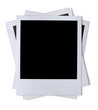Stack of blank paper photo frames