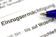 Einzugsermächtigung