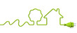 Green power plug - water energy-tree-house