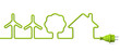 Green power plug - wind energy-tree-house