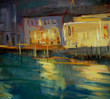 night landscape to Venice, painting by oil on a canvas