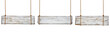 wooden sign background message rope hanging