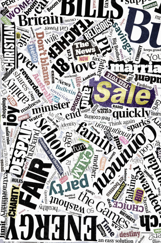 Photo: tabloid news cuttings tabloid news cuttings