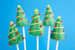 Christmas tree cake pops