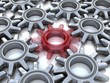 3d gears. Work concept.