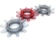 3d gears. Work concept.