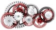 3d gears. Work concept.