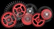 3d gears. Work concept.