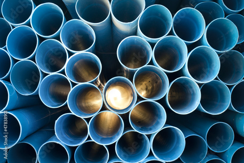 Photo: PVC pipes stack PVC pipes stack