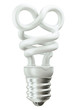 Illustration: infinity symbol light bulb on white infinity symbol light bulb on white
