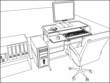 Interior Office Room Vector 12