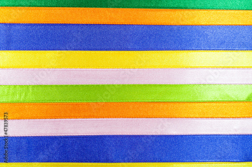 Photo: Bunte Schleifenbänder, horizontal Bunte Schleifenbänder, horizontal