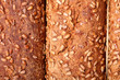 Stack bread on a white background