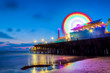 Santa Monica Pier at dusk