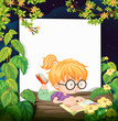 A reading girl