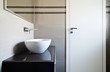 interior bathroom, detail white sink