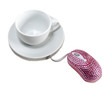 souris informatique tasse de café cybercafé