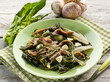 boiled swiss chard salad with anchovy and garlic