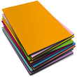 Pila di libri colorati