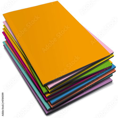 Illustration: Pila di libri colorati Pila di libri colorati