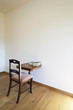 interior, classic chair and small table