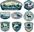 Outdoor camping badges