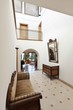 beautiful apartment, interior, corridor with antique furniture