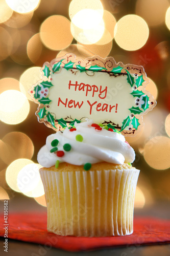 Photo: Happy New Year Cupcake Happy New Year Cupcake