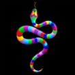 Snake Psychedelic Rainbow-Serpente Arcobaleno Psichedelico