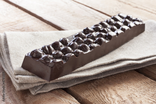 Photo: Delicious chocolate with hazelnuts Delicious chocolate with hazelnuts