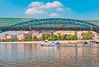 Modern Bridge over the River