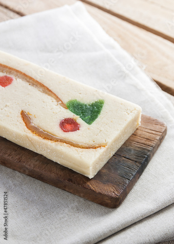 Photo: Marzipan with candied fruits Marzipan with candied fruits