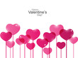 Pink hearts background