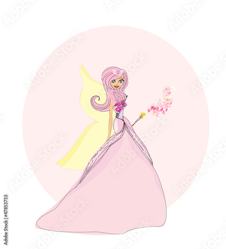 Illustration: beautiful fairy vector graphic beautiful fairy vector graphic