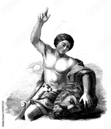 Illustration: David : killed Goliath David : killed Goliath