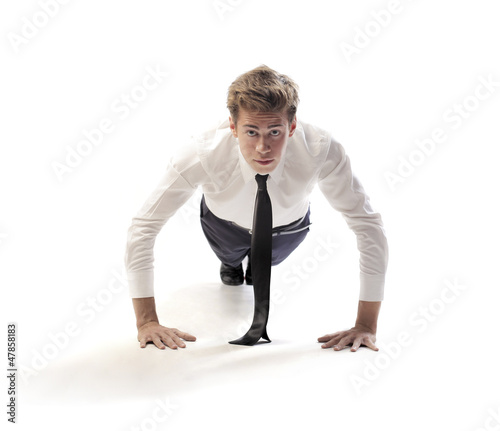 Photo: Businessman Exercise Businessman Exercise