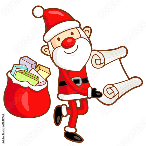 Vector: Santa Claus mascot the event activity. Christmas Character Desig Santa Claus mascot the event activity. Christmas Character Desig