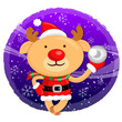 Santa Claus mascot the event activity. Christmas Character Desig