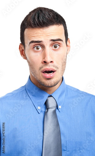 Photo: Portrait of a surprised businessman Portrait of a surprised businessman