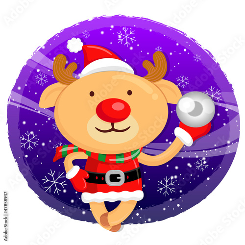 Vector: Santa Claus mascot the event activity. Christmas Character Desig Santa Claus mascot the event activity. Christmas Character Desig