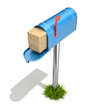 Mailbox with post package