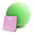 Illustration: fitness ball bathroom scale fitness ball bathroom scale