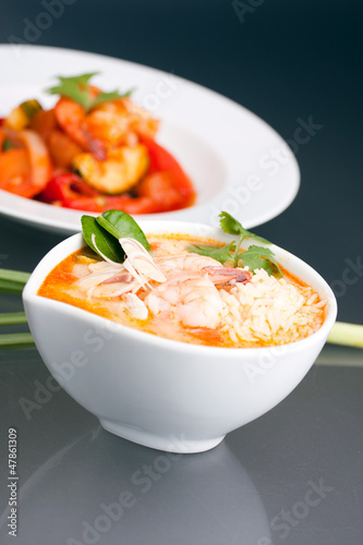 Photo: Bowl of Thai Shrimp Soup Bowl of Thai Shrimp Soup