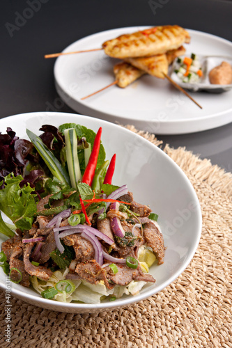 Photo: Num Tok Thai Steak Beef Salad Num Tok Thai Steak Beef Salad