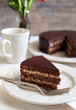 Homemade chocolate cake