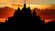 Ukraine St Michael Golden Domed Cathedral sunrise