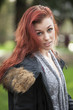 Young Woman with Beautiful Auburn Hair