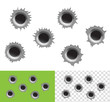bullet holes