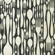 Seamless silverware wooden pattern